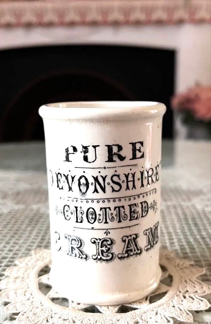 イギリスアンティーク レア クロテッドクリームミニ 黒