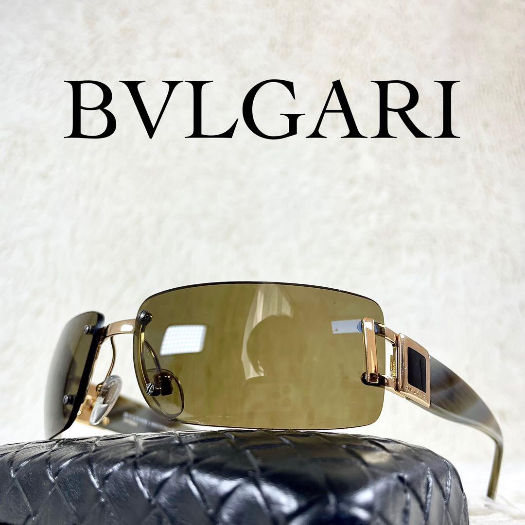 極美品　BVLGARI　サングラス　626　ブラウンレンズ　べっ甲柄テンプル
