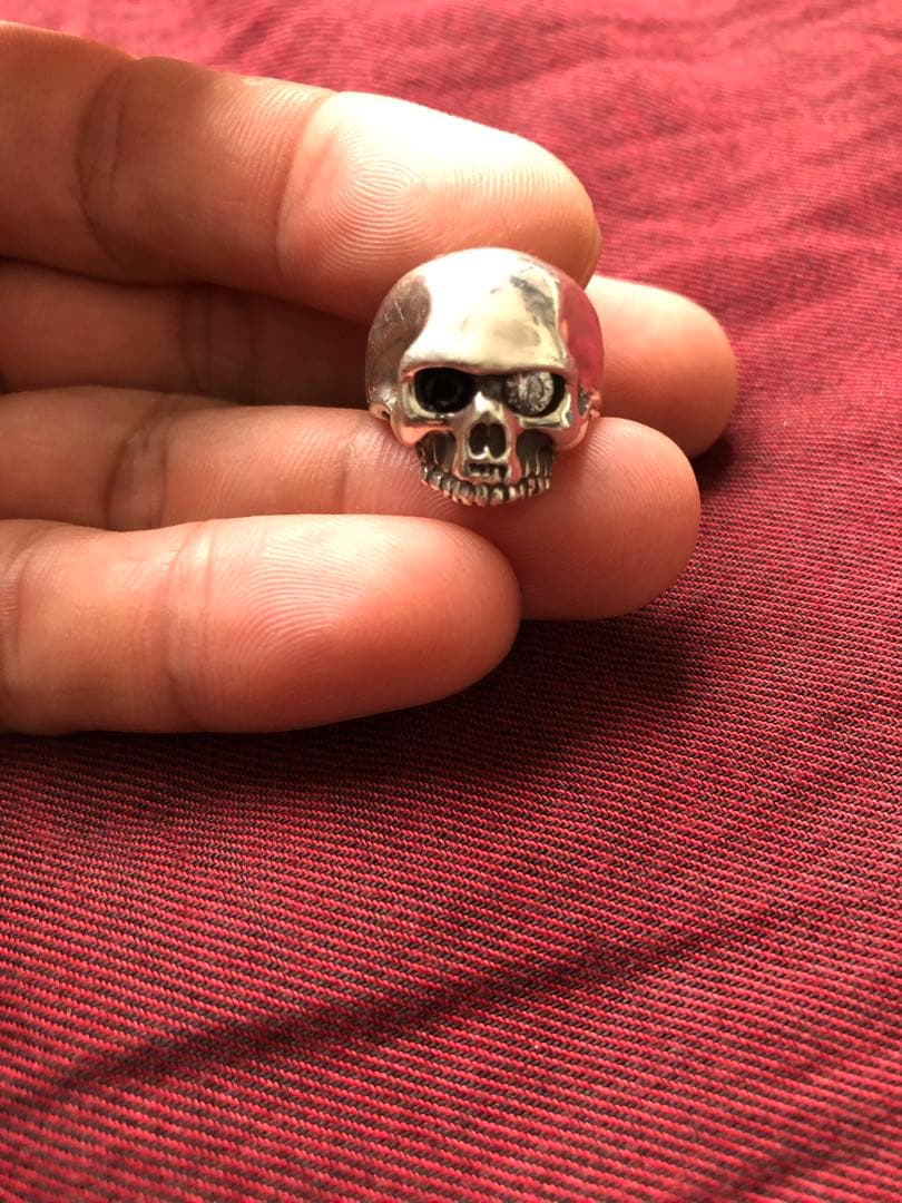 （今日限定価格）アイボリータワー　ミニスカルリング　8号