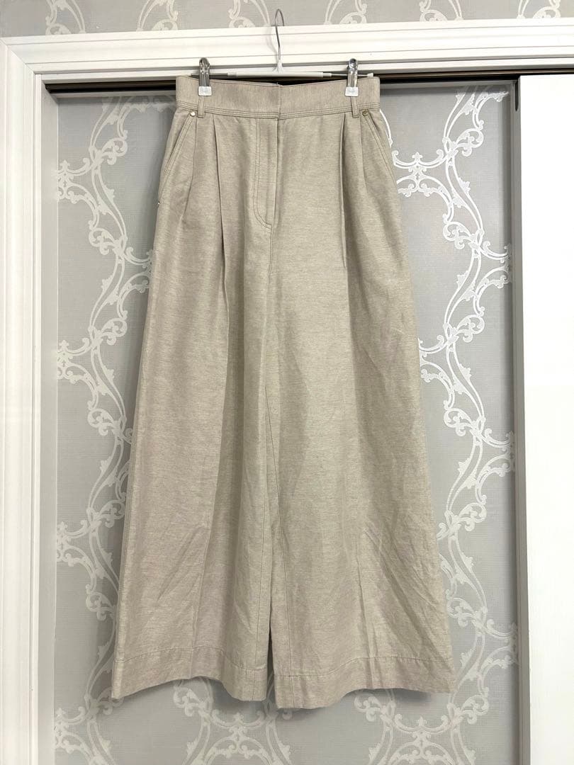 美品！コットンリネンパンツ ebure エブール