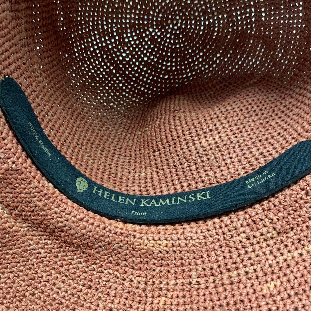 未使用　ヘレンカミンスキー 麦わら帽子　ラフィアハット プロバンス12