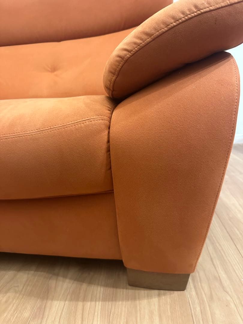 カリモク　2.5人掛ソファ　ハイバック