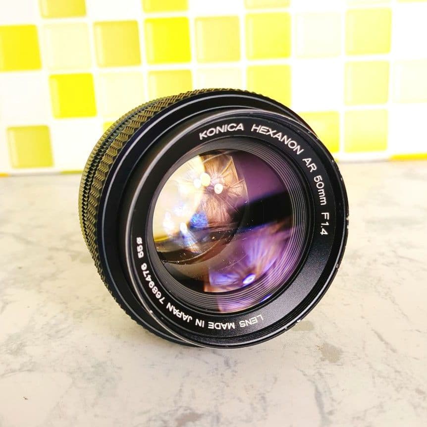 美品★ KONICA HEXANON AR 50mm F1.4 単焦点レンズ