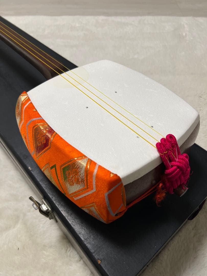 地唄三味線 本体 バチ等付属品全てあり