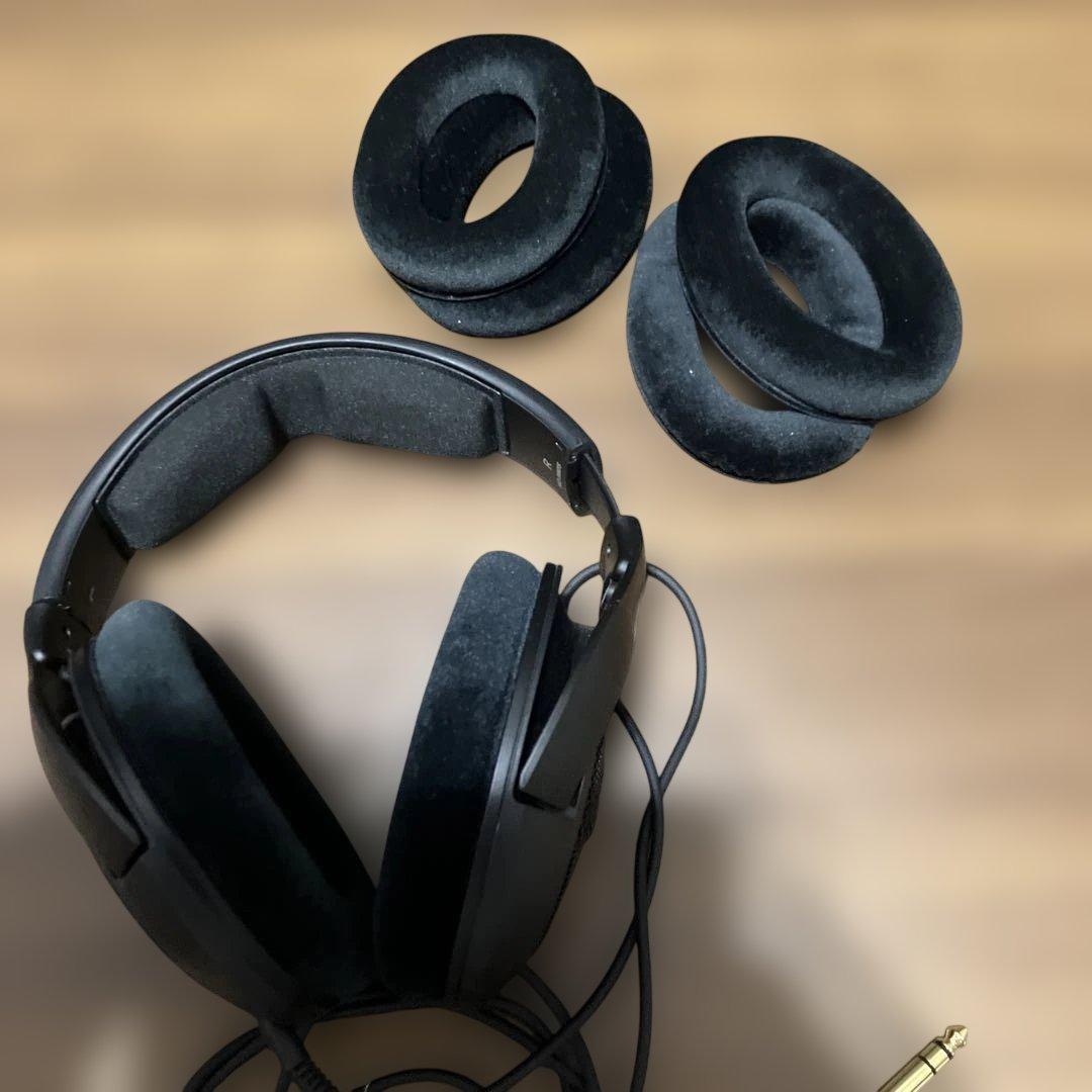有線ヘッドホン 交換用イヤーパッド付き