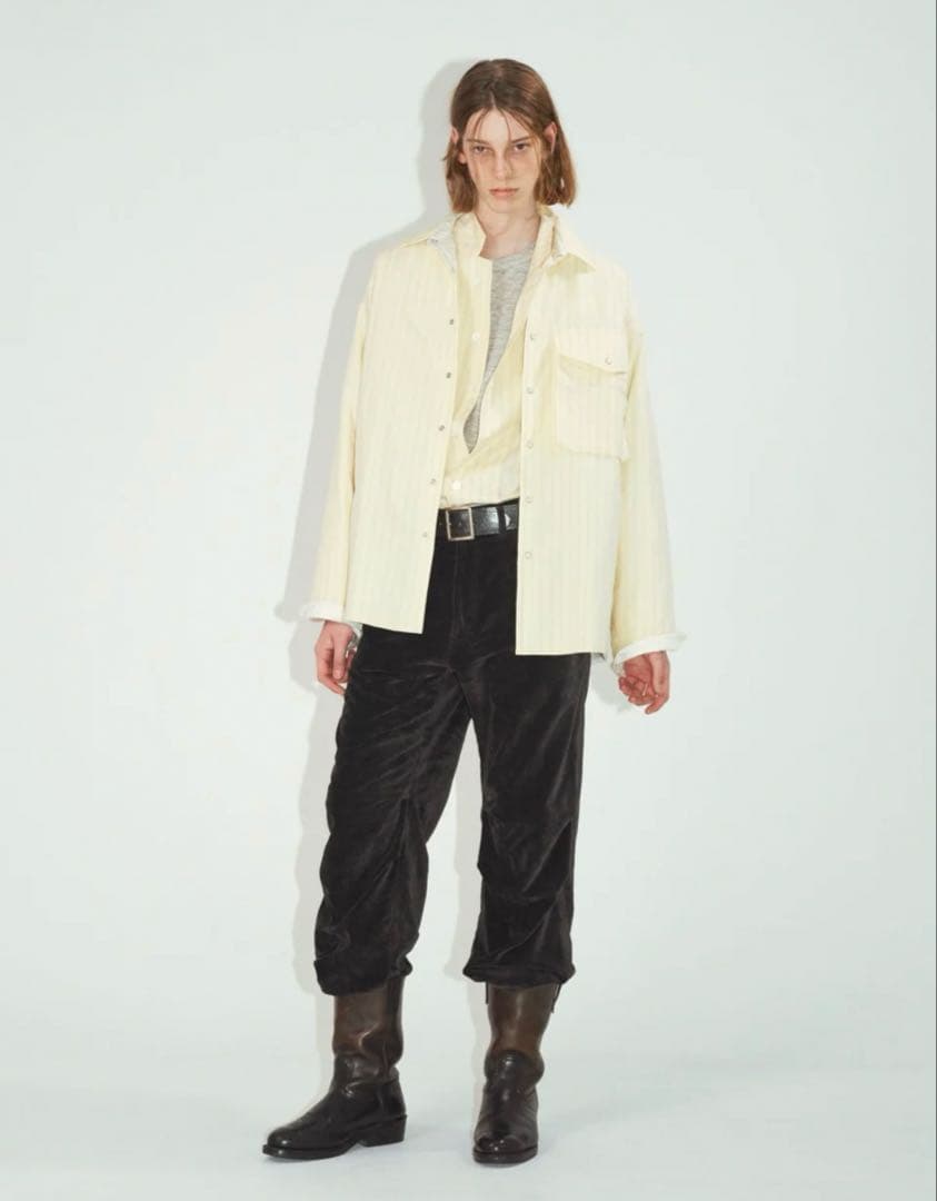 新品 ensou. Derby Pants (Sumi-dyed Black)