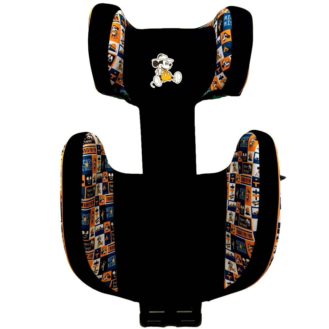 未使用級 ジュニアシート マムズキャリー ハイバックFIX ミッキー(キャンプ)