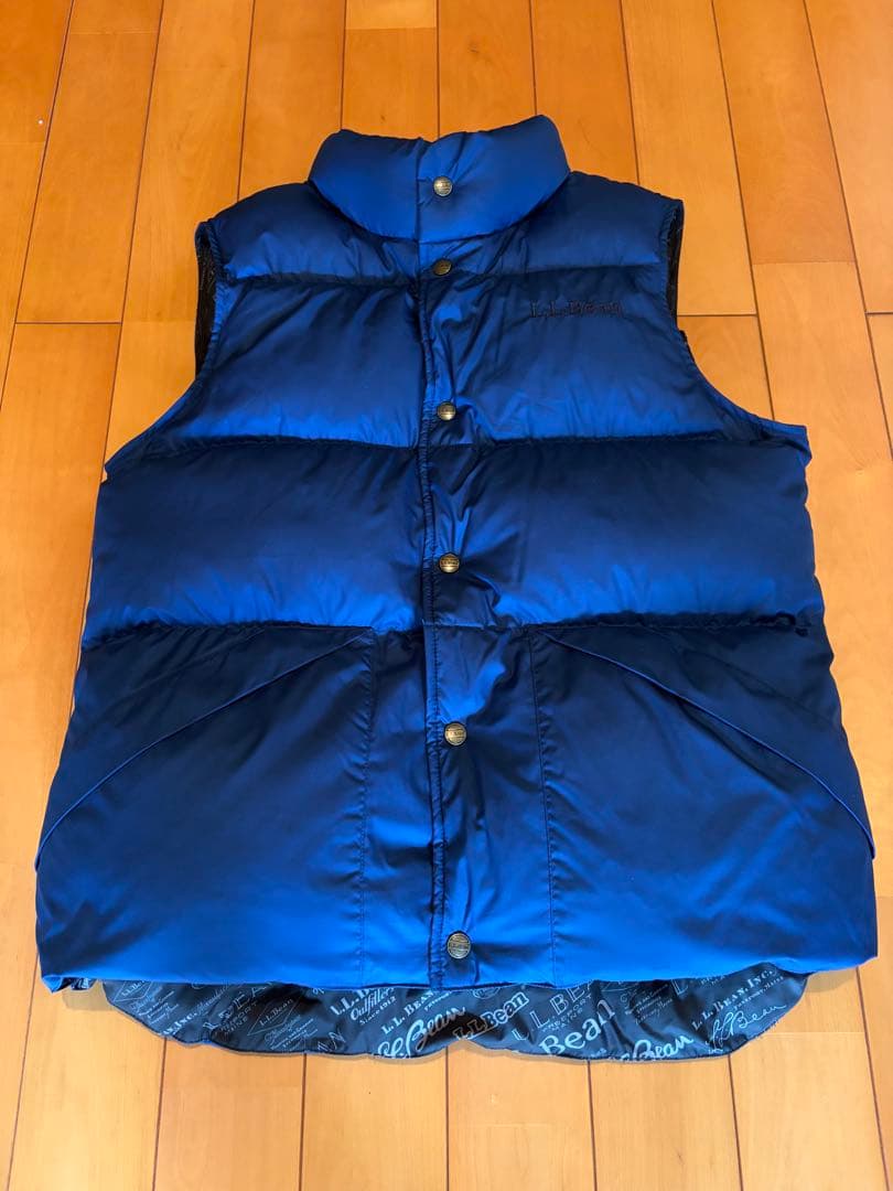 L.L.Bean ダウンベスト 青ブルー