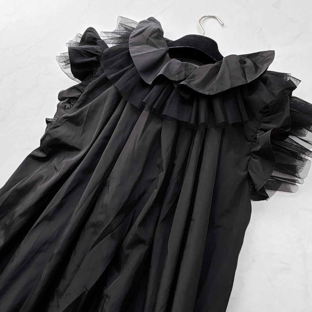 【VIVIANO】定価10万＊25SS　チュールドレス　ノースリーブワンピース