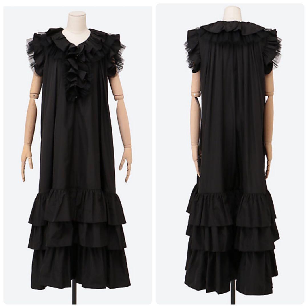 【VIVIANO】定価10万＊25SS　チュールドレス　ノースリーブワンピース