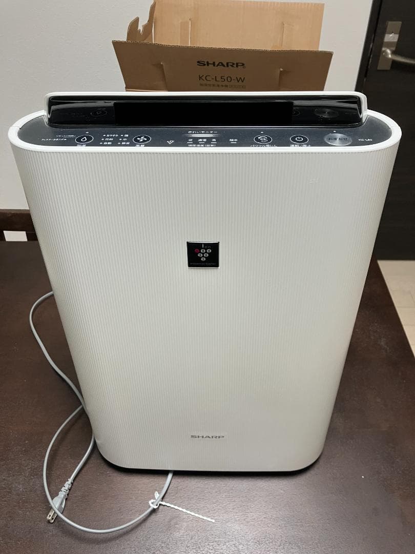 シャープ 加湿 空気清浄機 2019年モデル KC-L50-W（動作確認済）