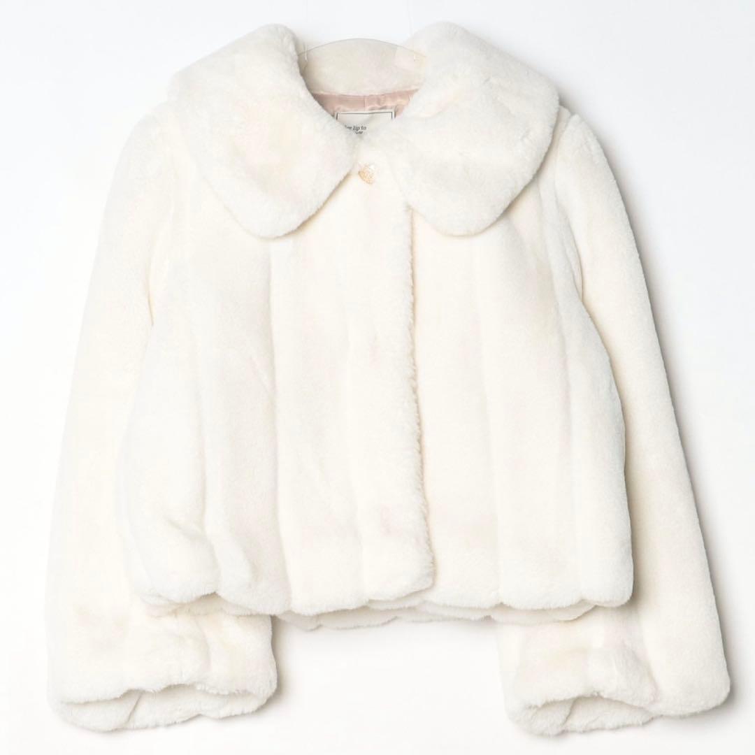 【Her lip to】 Winter Love Faux Fur Coat