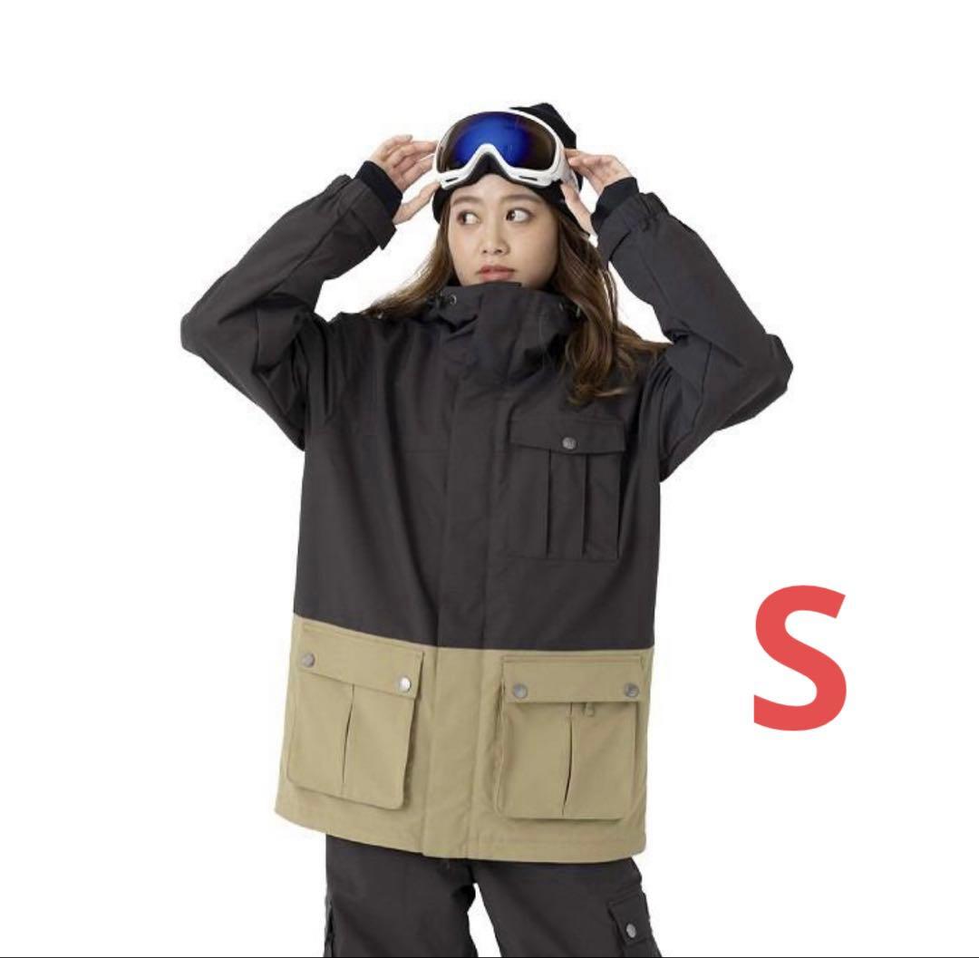 OP スノーボード ウェア ★ジャケットのみ★ Sサイズ　黒／カーキ