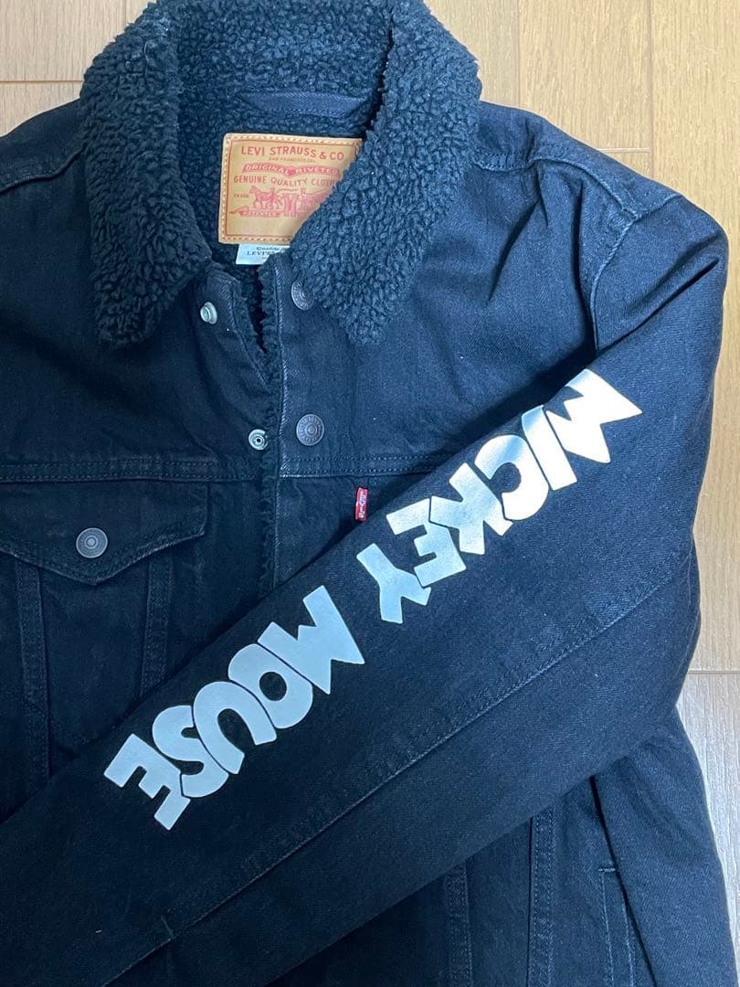 リーバイス×ミッキーコラボ　ボア付きトラッカージャケット&501デニムセットレア