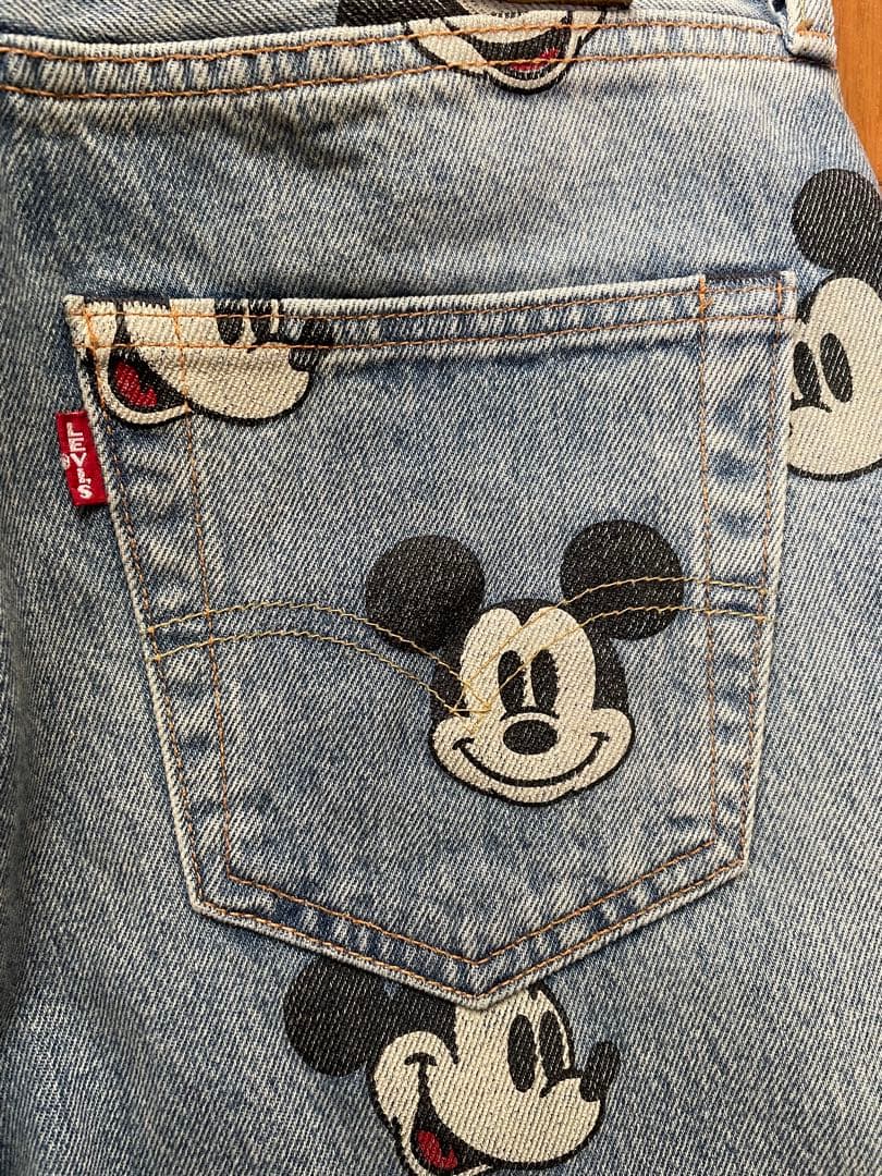リーバイス×ミッキーコラボ　ボア付きトラッカージャケット&501デニムセットレア