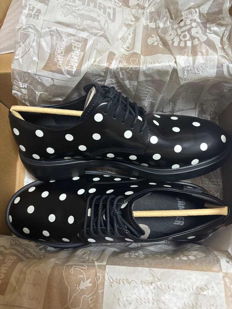 CAMPER ドット柄 ドレスシューズ