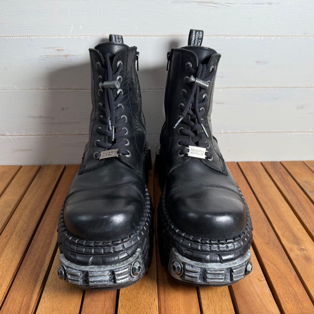 kou 様【41サイズ】NEW ROCK×ROSEN KREUZ 厚底 黒.