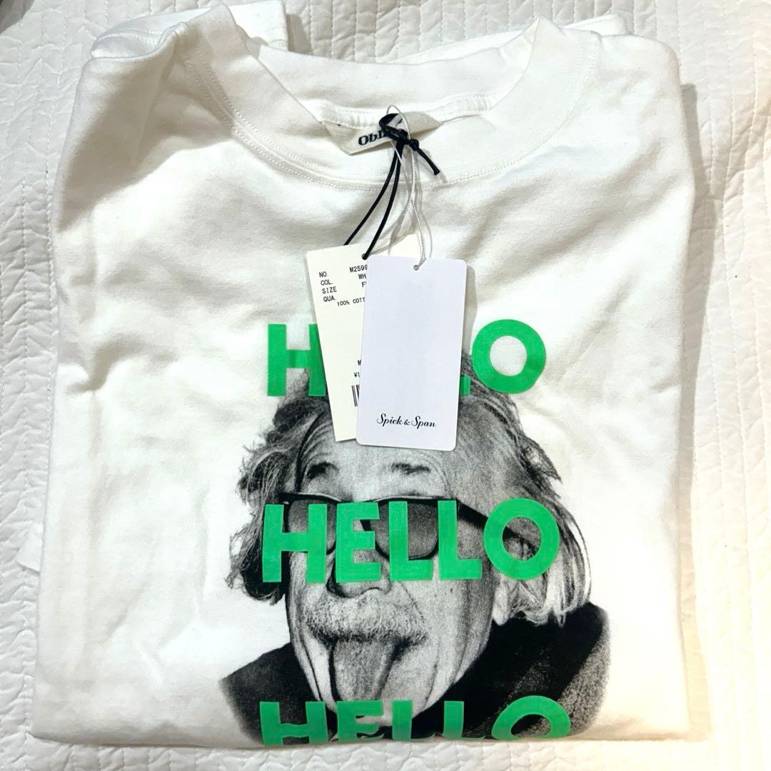 Spick and Span oblada オブラダ別注HELLO Tシャツ