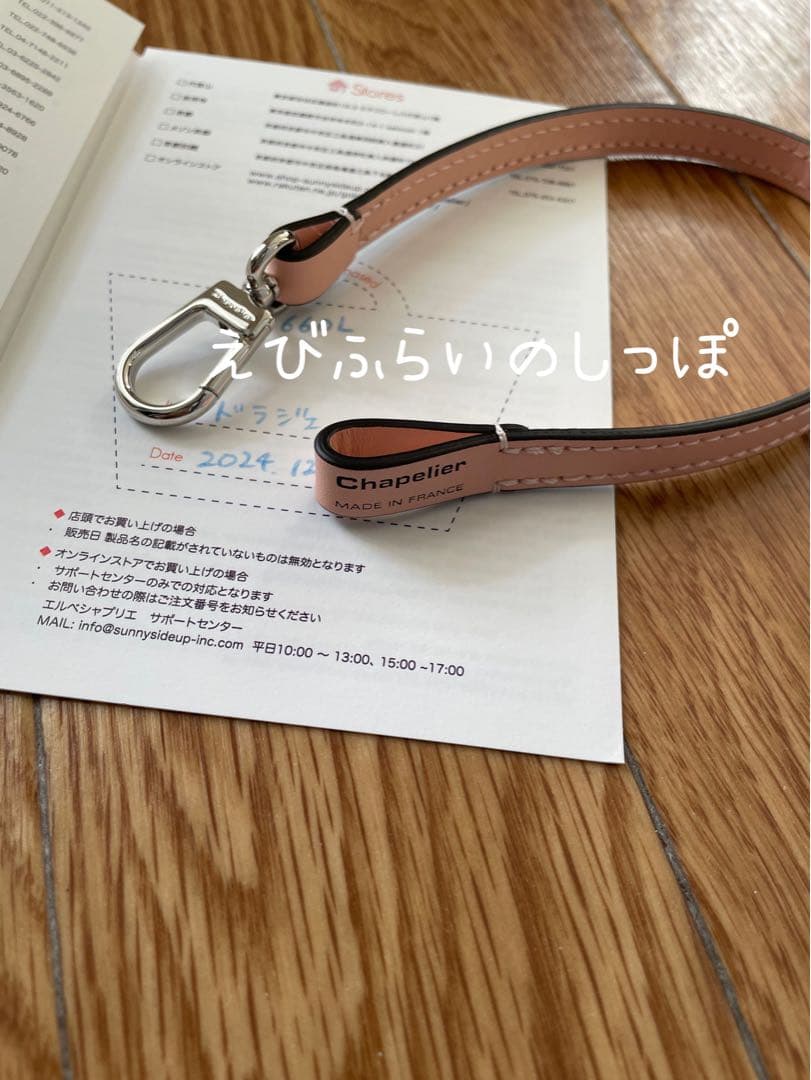 新作ケアカード有未使用エルベシャプリエ 1660L (レザーストラップ)ドラジェ