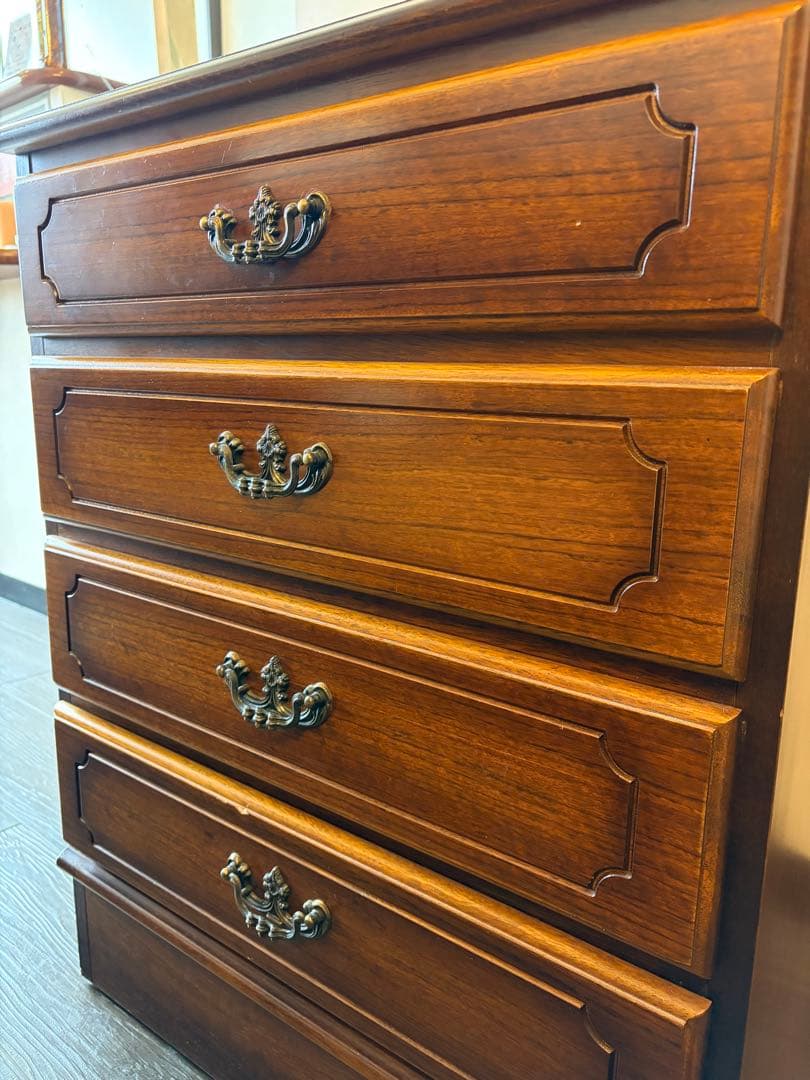 カリモク　karimoku 4段チェスト コロニアル　木製 収納家具 良品