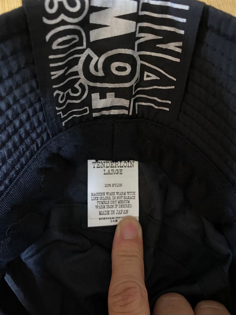 帽子 TENDERLOIN NYLON BUCKET HAT BLACK L