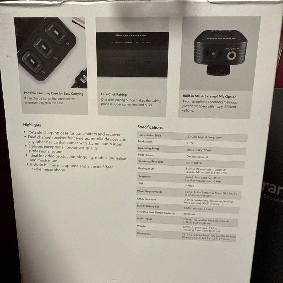 Saramonic Blink500 PRO B2-JP 送信機2台受信機1台