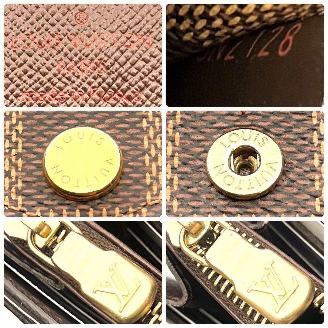 本日限り！ルイヴィトン ポルトフォイユ・サラ ダミエ・エベヌ正規品保証 Z288