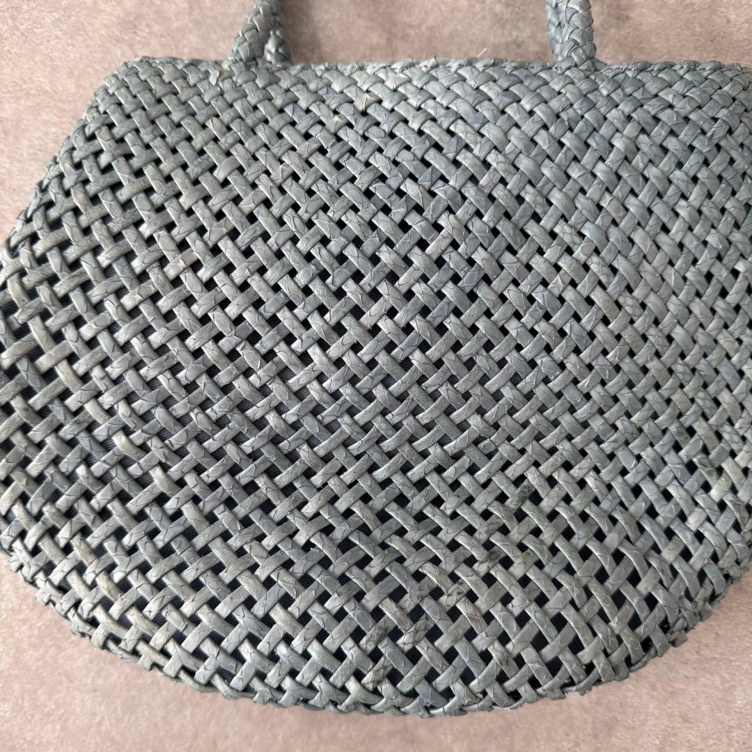 【定価3万】銀座ヨシノヤ パイソンレザー イントレチャートバッグ メッシュ 蛇革