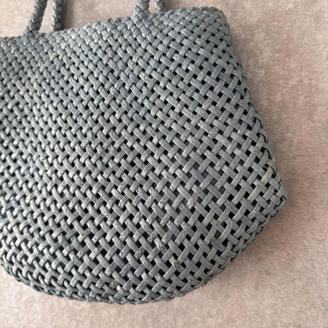 【定価3万】銀座ヨシノヤ パイソンレザー イントレチャートバッグ メッシュ 蛇革