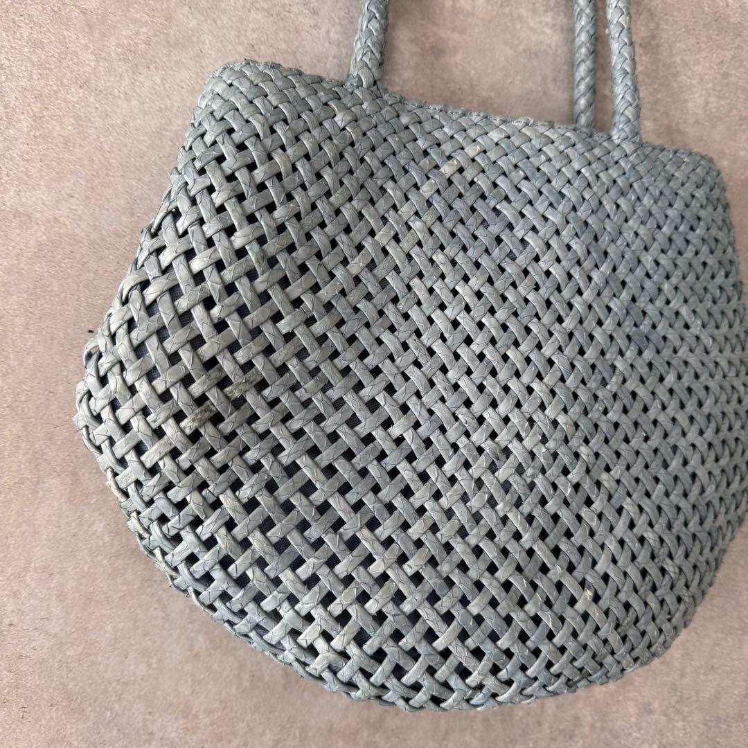 【定価3万】銀座ヨシノヤ パイソンレザー イントレチャートバッグ メッシュ 蛇革