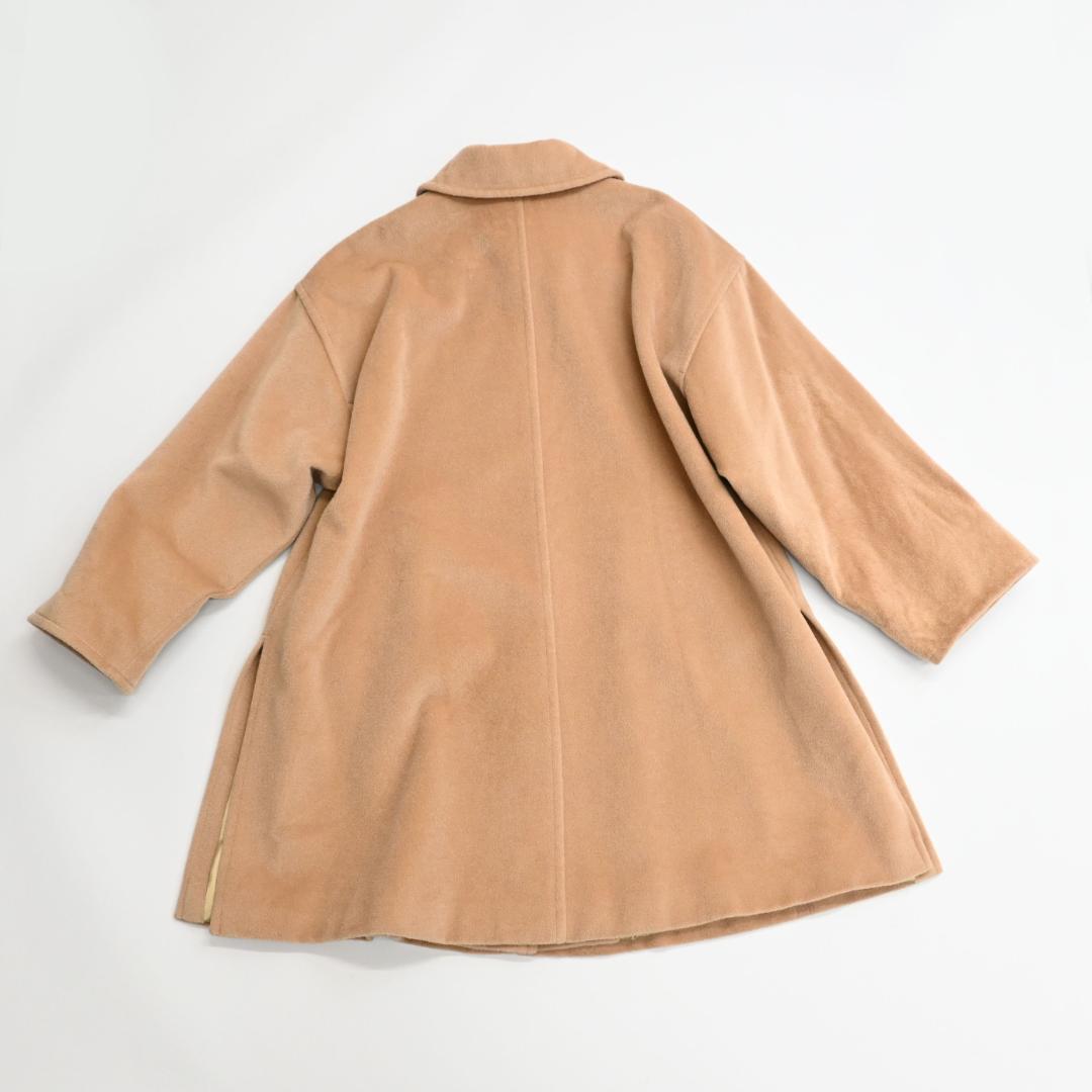 48046★冬 Max Mara ウールコート ステンカラー Aライン*