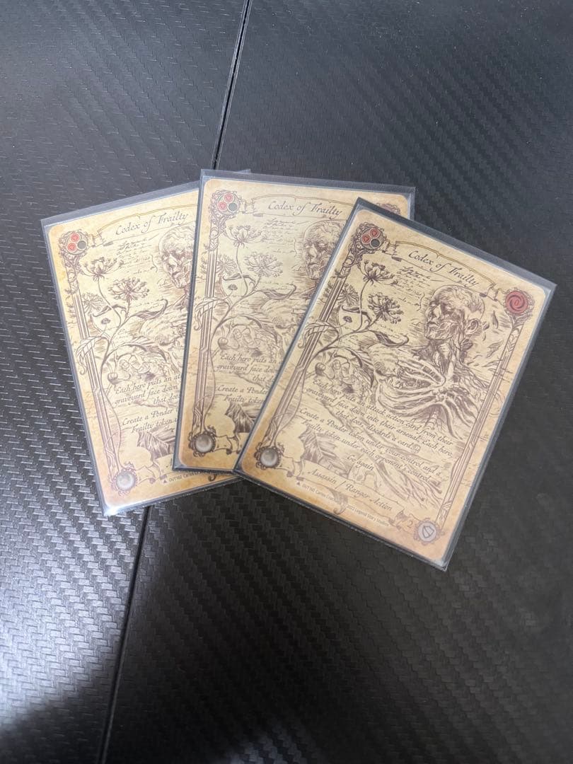 codex of frailty 虚弱症の魔本 marvel 三枚セットfab