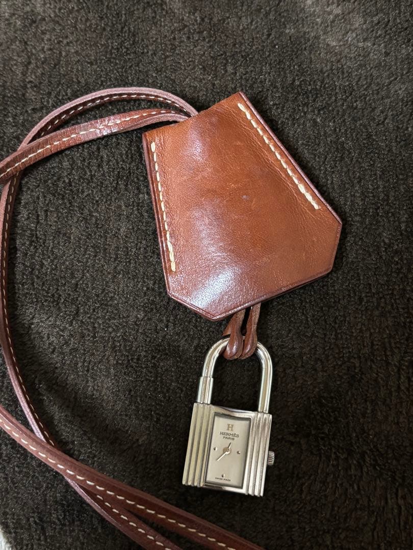 【美品】HERMES ケリーウォッチ・クロシェットネックレス