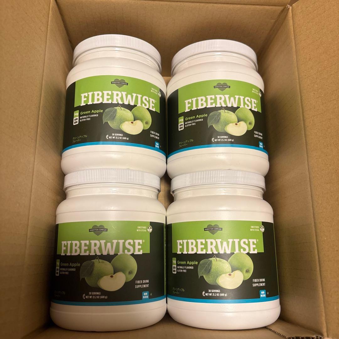 【新品】メラルーカ ファイバーワイズ グリーンアップル 600g × 4