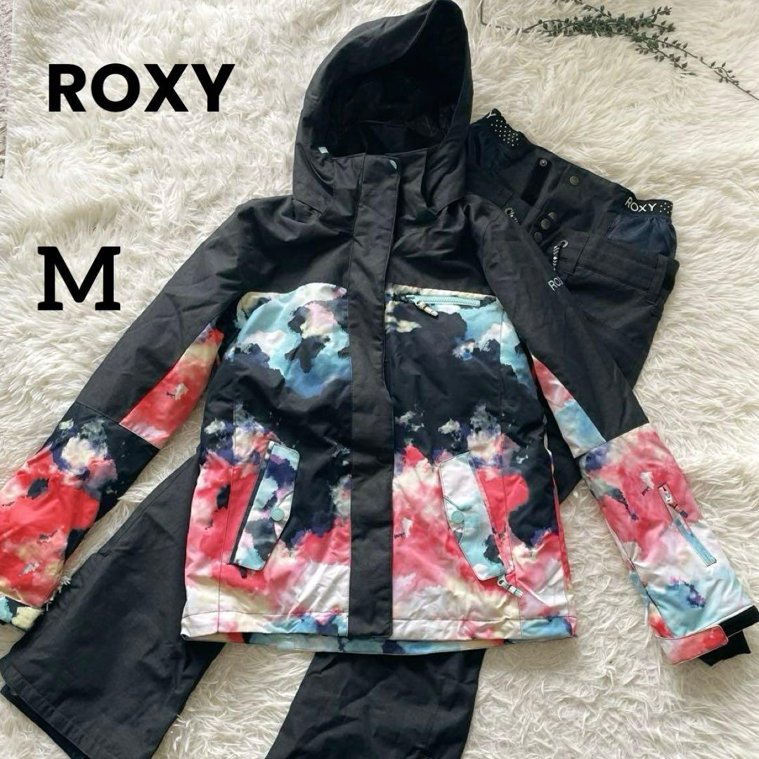 美品✴︎ROXY スノーボードウェア 上下セット マルチカラー M レディース