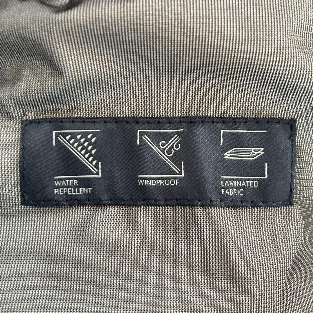 Herno グレー ダウンジャケット フード　ヘリンボーン