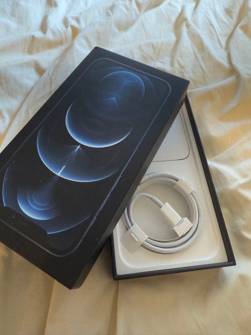 iPhone12Pro 256GB パシフィックブルー 新品充電ケーブル付き美品