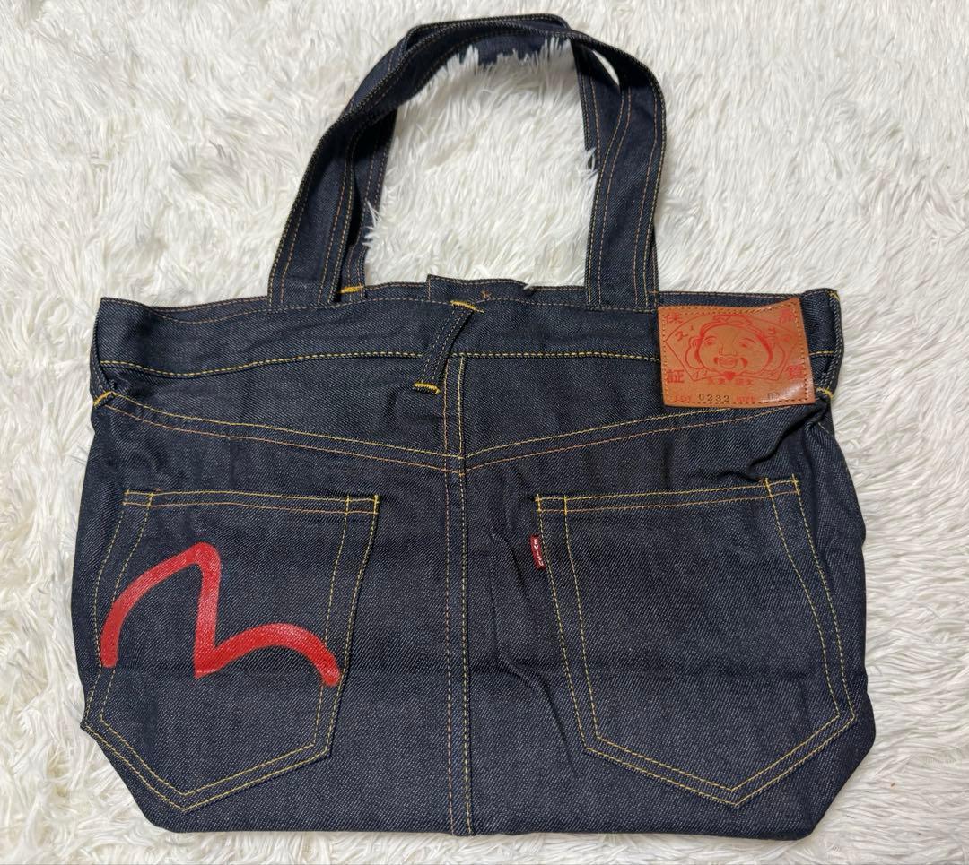 エヴィス　デニム　ジーンズスタイル トートバッグ