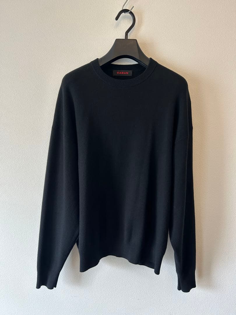CABaN コットンカシミアニット ブラック M
