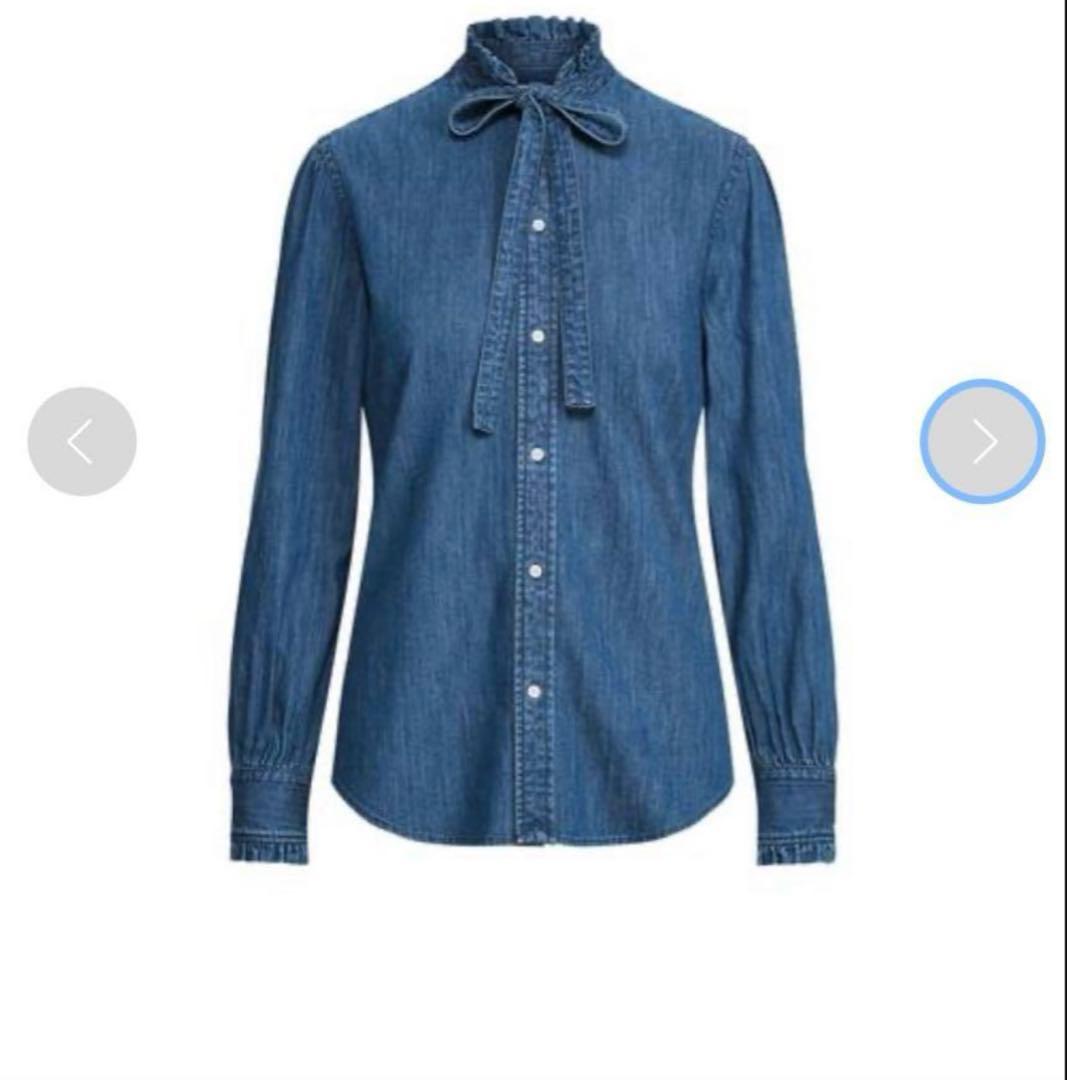 ポロラルフローレン　デニムタイネックシャツ