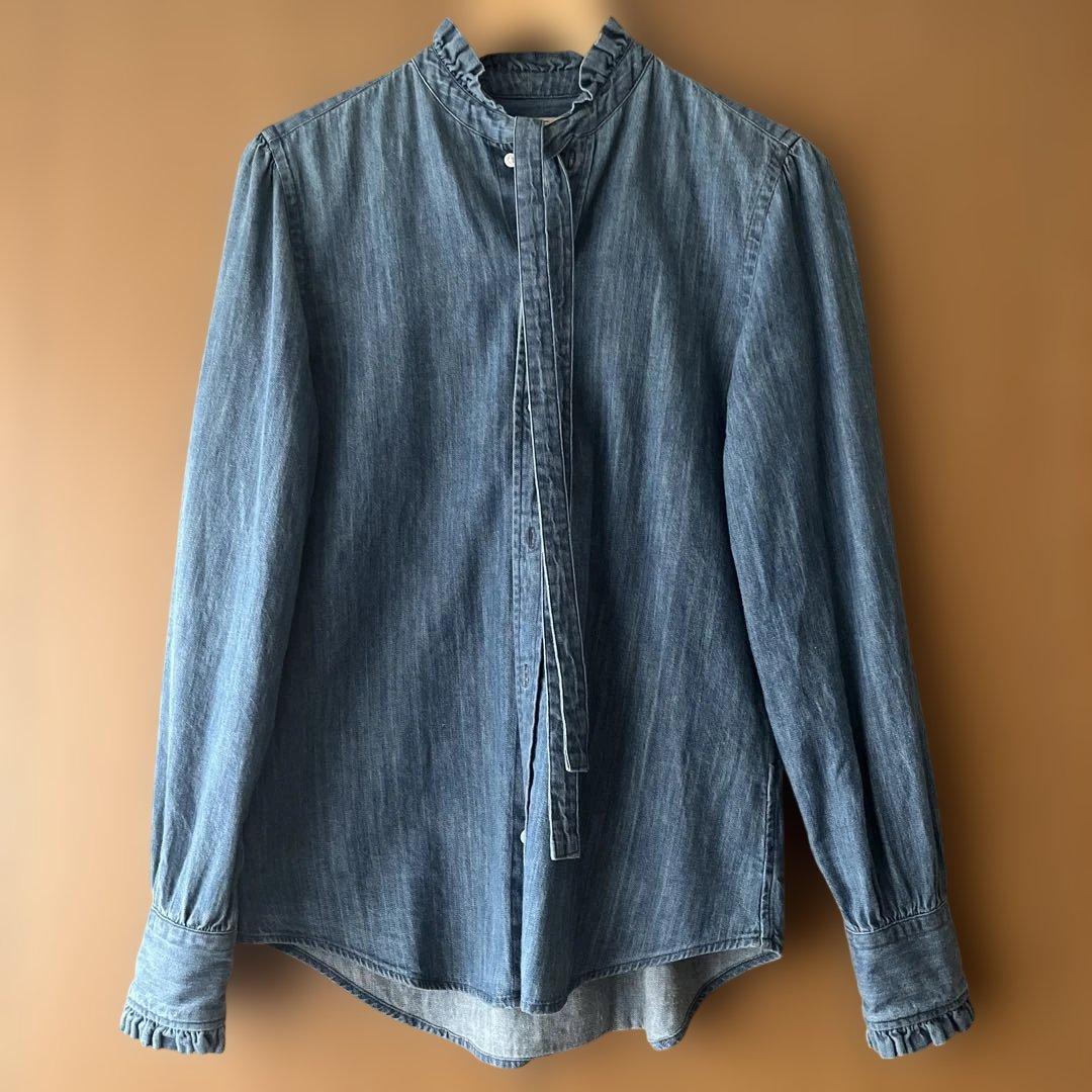 ポロラルフローレン　デニムタイネックシャツ