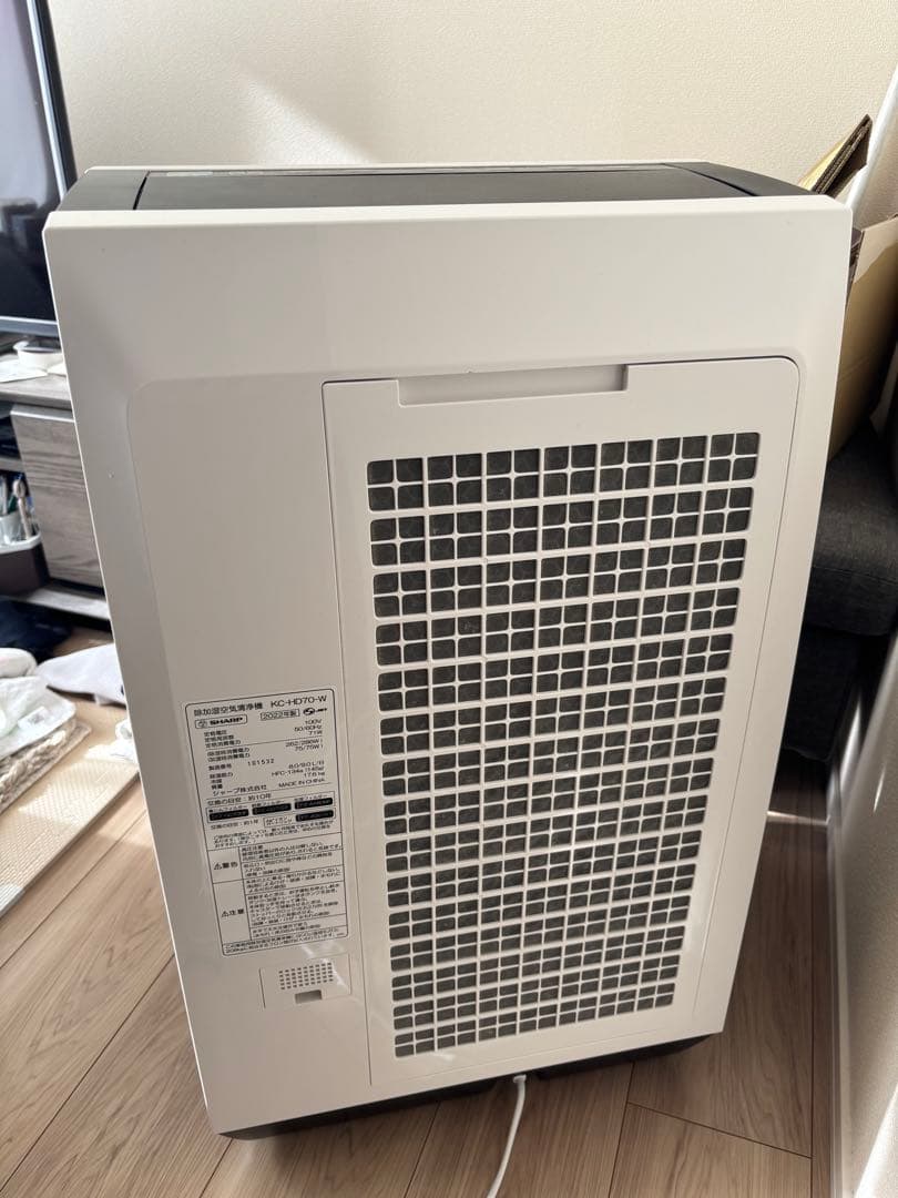 SHARP 除加湿空気清浄機　2022年製 プラズマクラスター