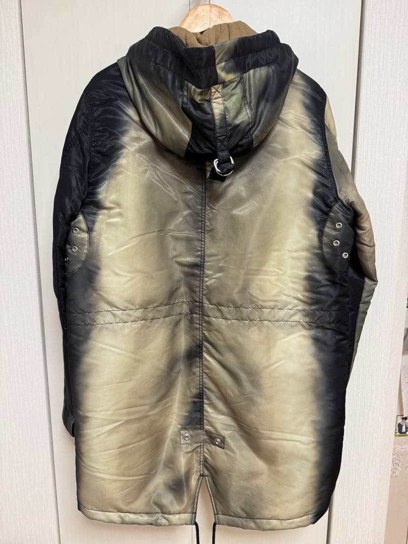 DIESEL フード付き バイカラー モッズコート L ディーゼル