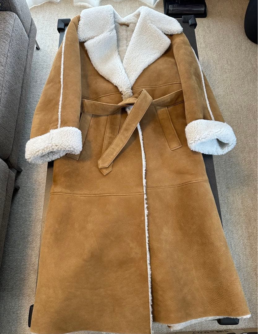 【最終値下げ】新品maje paris リアルムートンコート