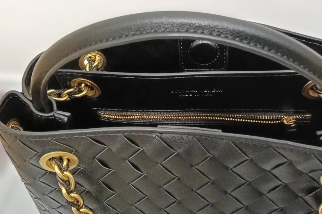 ボッテガヴェネタ アンディアーモ レザー 2WAY ショルダーバッグ ブラック