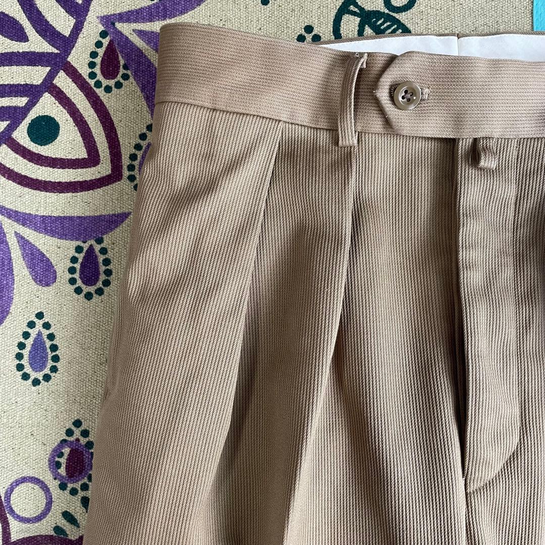 【極美品】NEAT コットンピケ テーパードタイプ ベージュ サイズ44