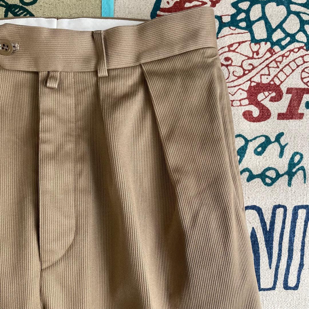 【極美品】NEAT コットンピケ テーパードタイプ ベージュ サイズ44