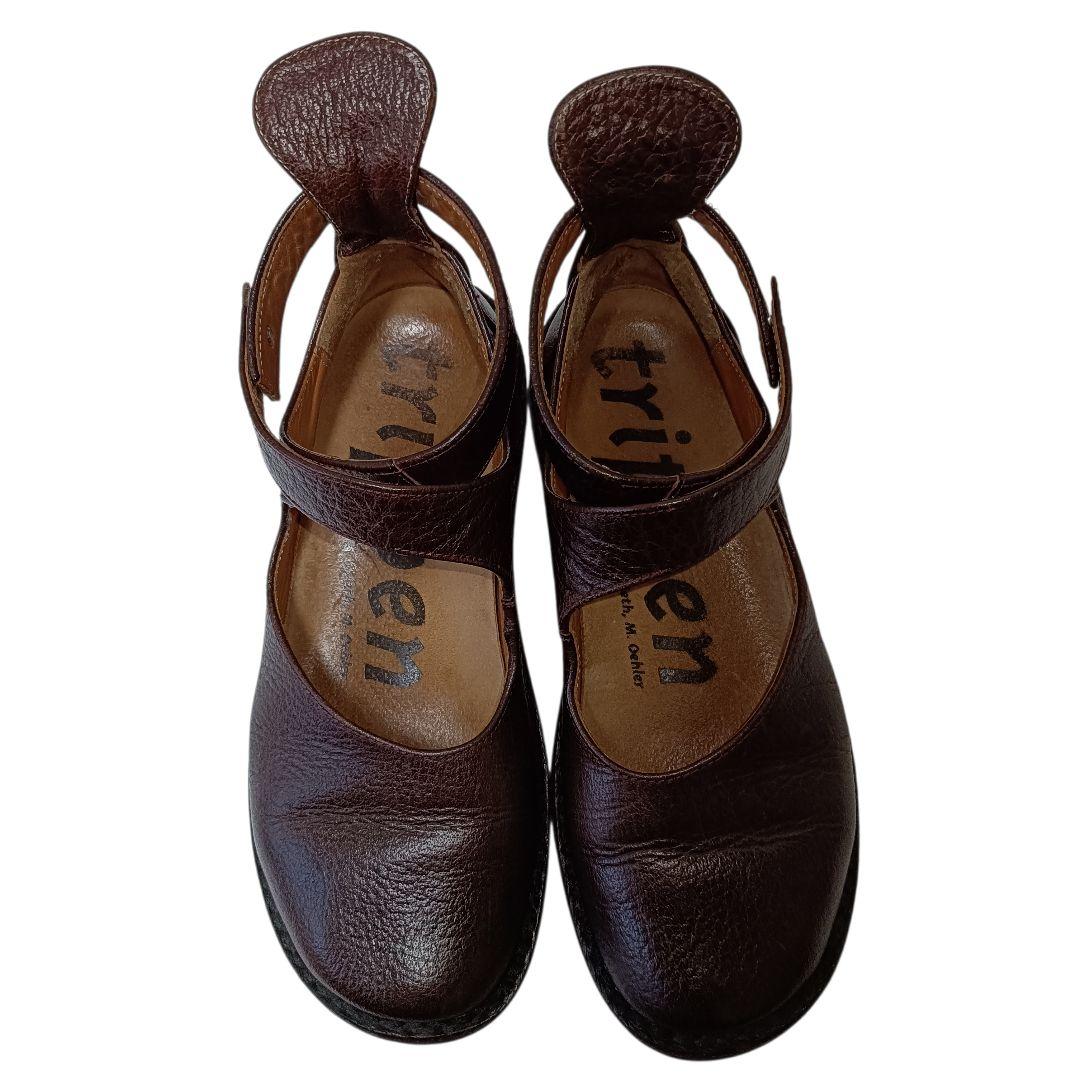 トリッペン　trippen vivienne 24cm ダークブラウン　シボ