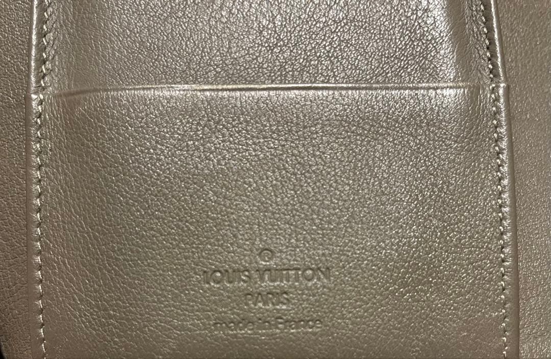 ルイ・ヴィトン ポルトフォイユ　グレー レザー 長財布