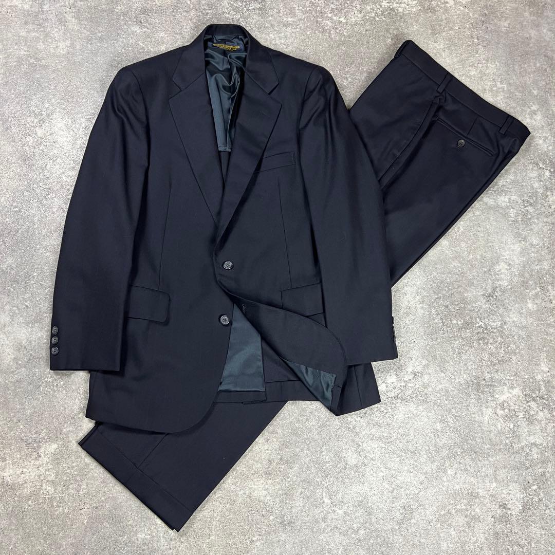 ブルックスブラザーズ スーツ ネイビー シャドーストライプ セットアップ